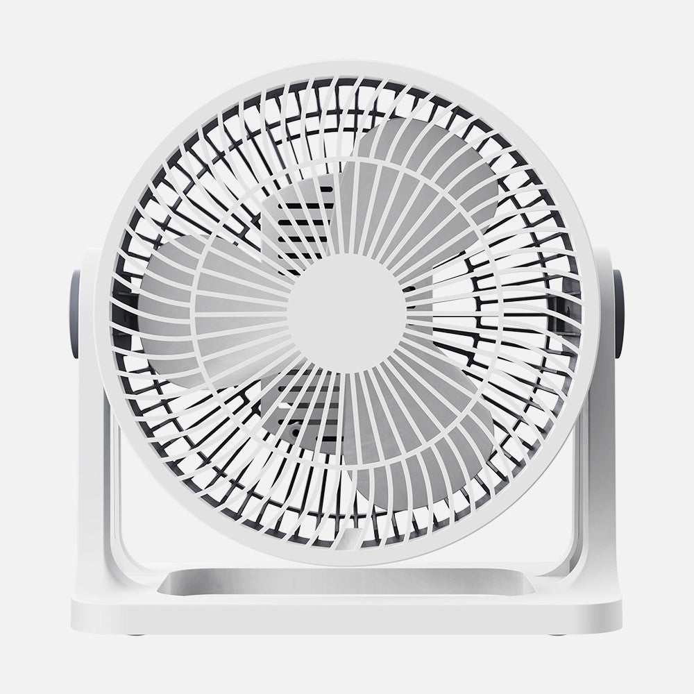 Ventilador Funchal fabricado en metal y policarbonato color gris