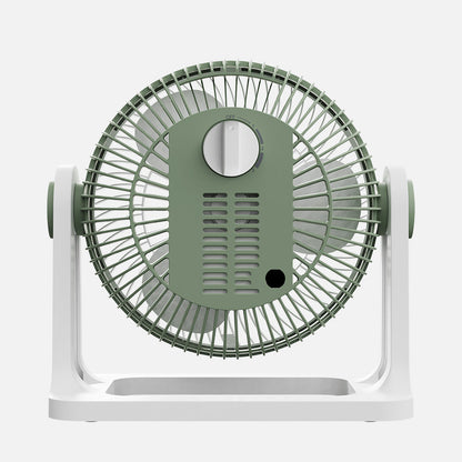 Moderno ventilador verde ideal para el escritorio
