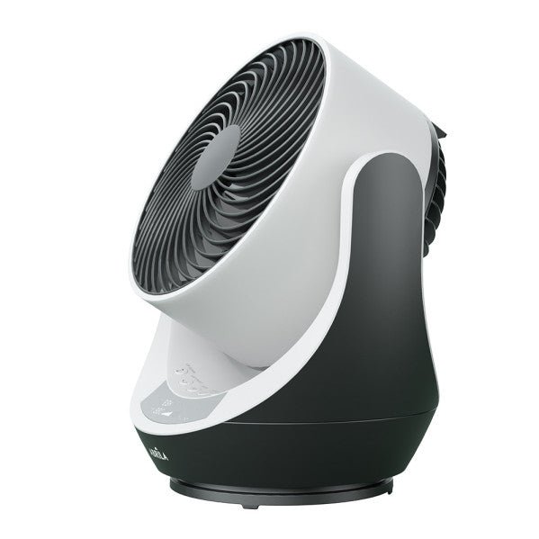 Ventilador de sobremesa Navia Negro/Blanco de Fabrilamp, 40W, 4 velocidades, mando a distancia y temporizador.