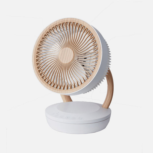 Ventilador de Sobremesa Ruiseñor 45W Blanco y Haya con Mando Fabrilamp - imagen 2 | Fabrilamp / Abrila