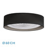Ventilador de techo Tania 72w Negro/Madera Gris de Fabrilamp / Abrila - 5 Aspas, 3 Colores de Luz, Mando a Distancia - LUZGURÚ