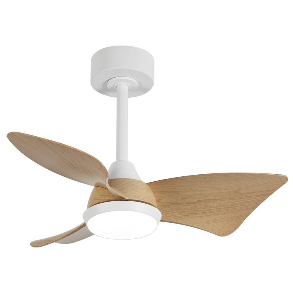 Ventilador de Techo Tauro 76 cm Blanco y Madera con LED Alemar