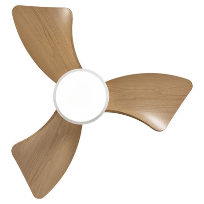Medidas del Ventilador de Techo AJP/Alemar Tauro 76cm Blanco/Madera LED 24W - Ref. 11825 - LUZGURU
