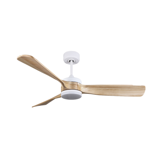 Ventilador de Techo Oriente Blanco/Haya – vista principal · Ref. 187991368