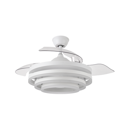 Ventilador de Techo KAI 72W LED con Aspas Retráctiles Fabrilamp - vista principal | Fabrilamp / Abrila · Ref. 183193401