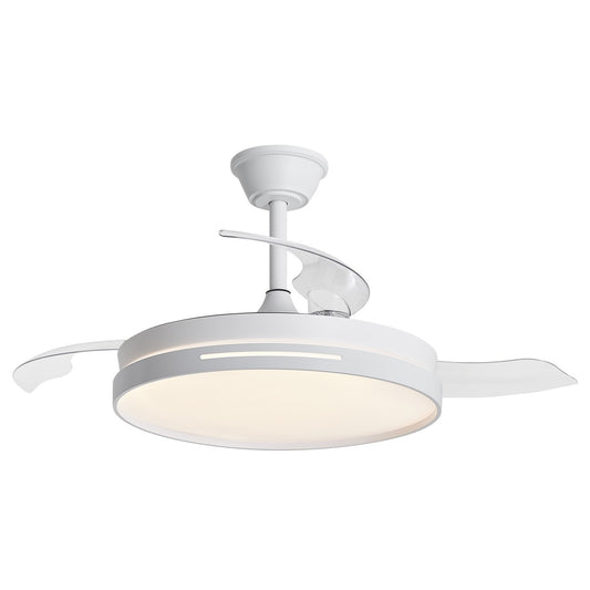 Ventilador de Techo Retráctil Togo Blanco 107 cm con Luz LED Alemar - vista principal | AJP / Alemar