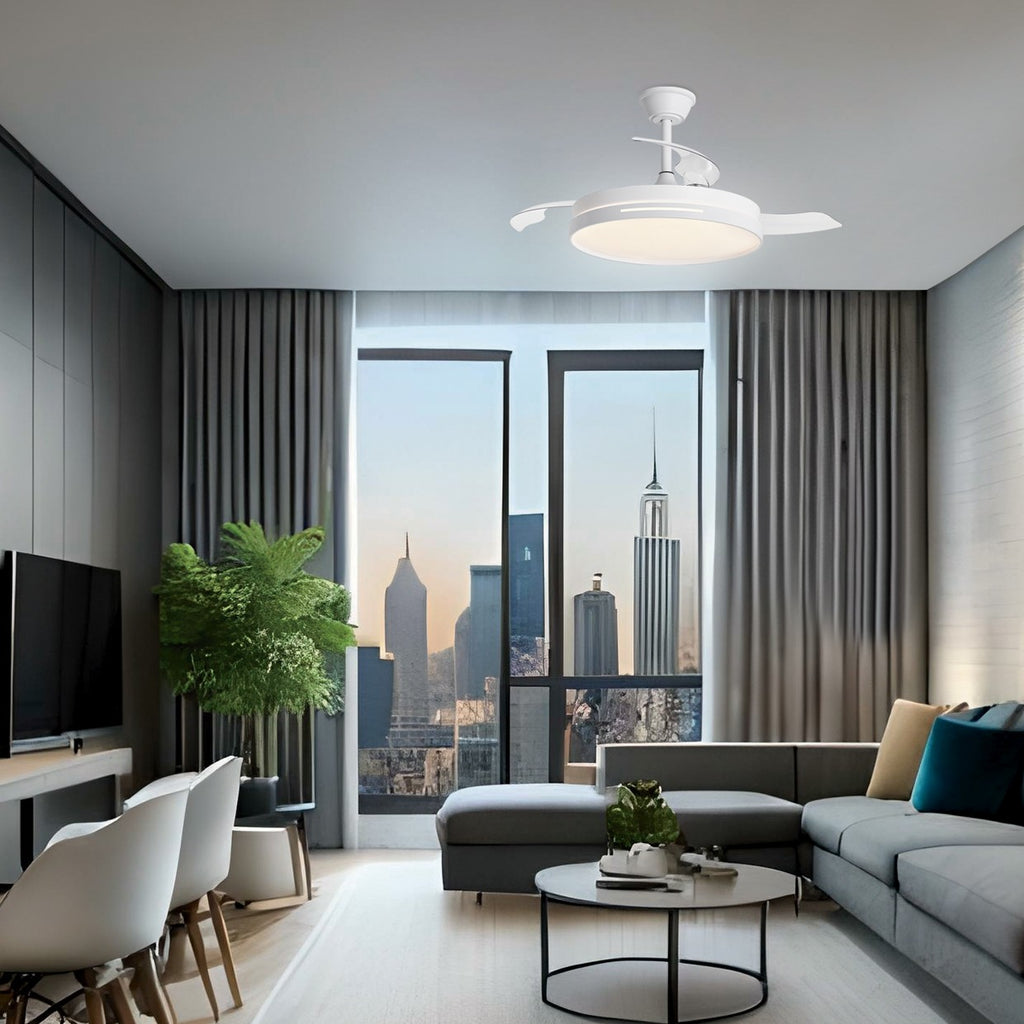 Ventilador Togo Blanco 50cm AJP/Alemar - Ref. 11814 - Detalles del producto.  Diseño elegante y silencioso.  Luzgurú.
