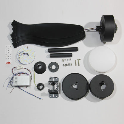 Medidas Ventilador Valcano Negro 107cm AJP Alemar (Ref. 11541) - LuzGuru
