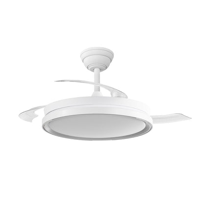 Ventilador moderno con aspas retráctiles ideal para salón