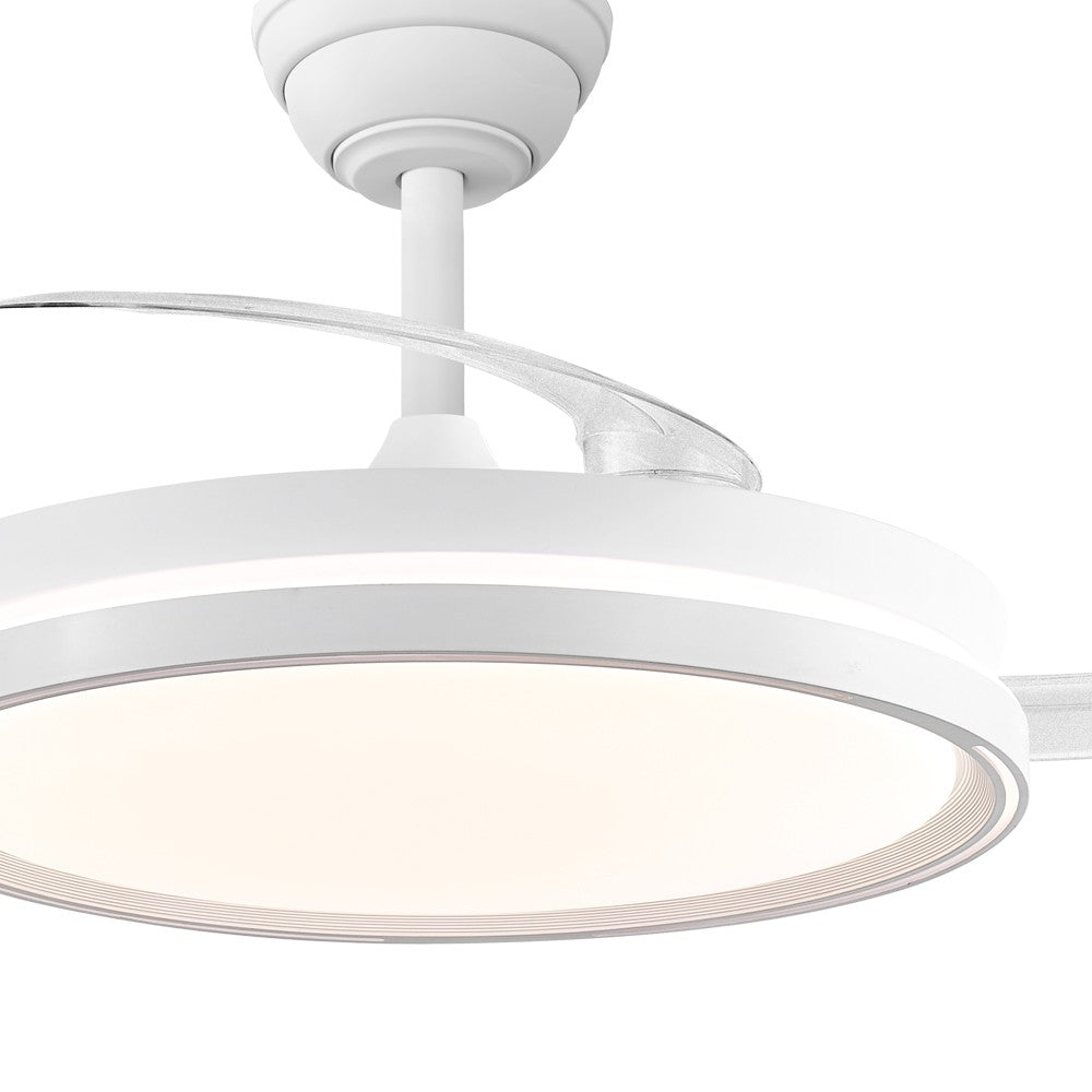 Ventilador de techo LED con función dimmable para ajustar la luz
