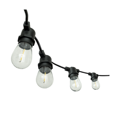 Guirnalda de Luces Exterior Verbena 10 m 15 Bombillas E27 Negro Fabrilamp - vista principal | Fabrilamp / Abrila · Ref. 233210159