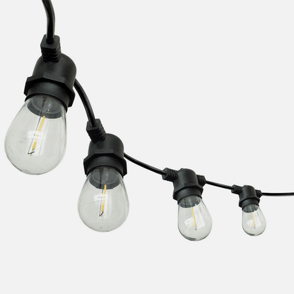 Guirnalda de Luces Exterior Verbena 10 m 15 Bombillas E27 Negro Fabrilamp - imagen 2 | Fabrilamp / Abrila · Ref. 233210159