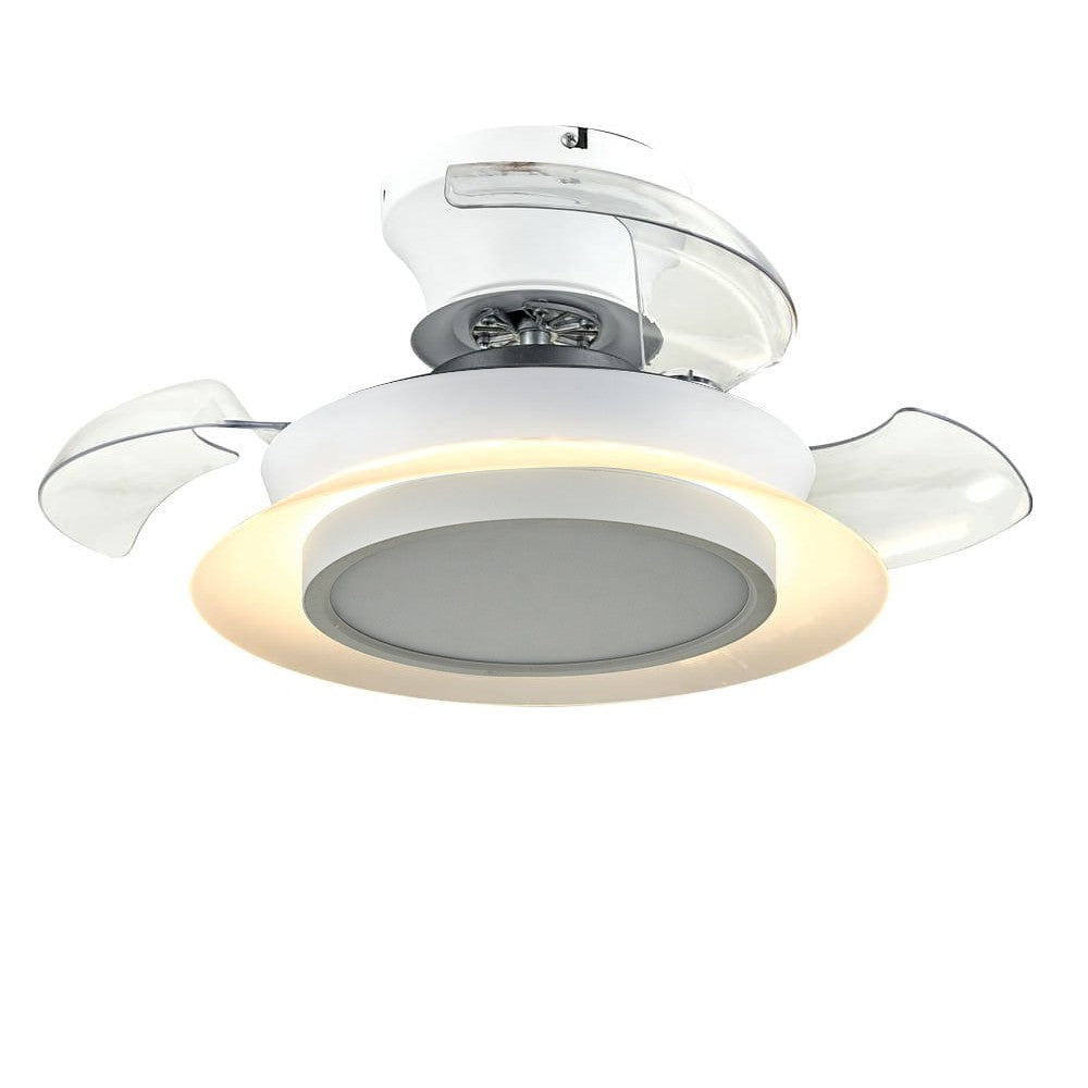 Elegante ventilador con luz ideal para dormitorios modernos