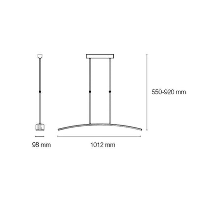 Lámpara de techo LED con 3031 lúmenes para iluminación brillante