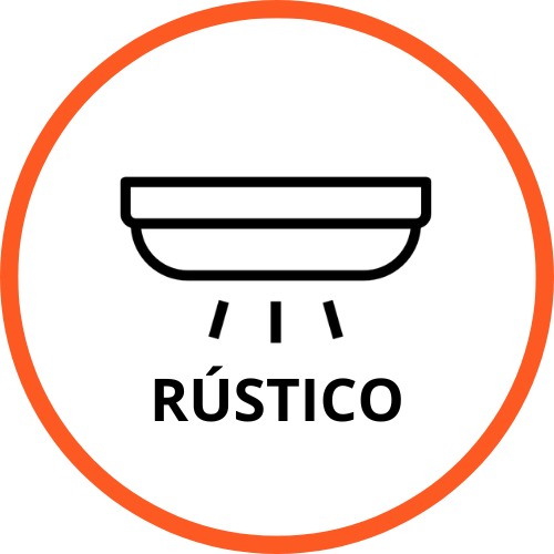 Lampara tipo plafon rustica